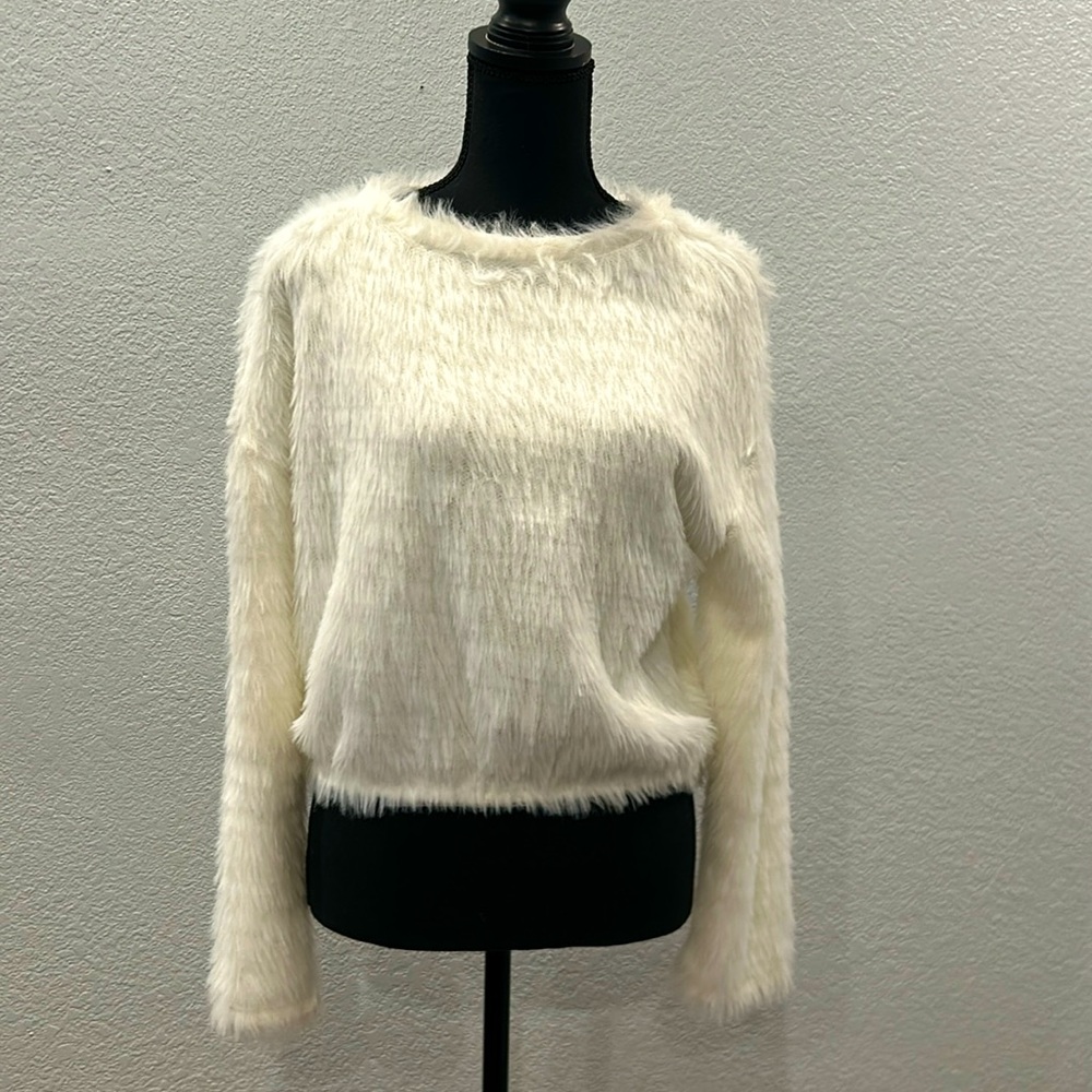 Zara faux-fur warm, comfy sweater.
